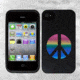 Nite Ize Biodegradable Bio Case for Iphone 4 &amp; 4S, Black Peace BIO-IP4-01G1