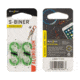 Nite Ize S-Biner MicroLock Aluminum 2 - Pack Key Holder, Lime LSBMA-17-2R6