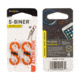 Nite Ize S-Biner MicroLock Aluminum 2 - Pack Key Holder, Orange LSBMA-19-2R6