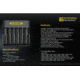 Nitecore Battery Charger, IMR/ Li-ion, 6 Channels, 2000 mA Max Charge Current, Black, Q6