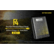 Nitecore F4 Four-Slot Flexible Power Bank and Battery Charger for Lithium-ion 18650, Black, 6952506492954