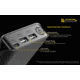 Nitecore F4 Four-Slot Flexible Power Bank and Battery Charger for Lithium-ion 18650, Black, 6952506492954