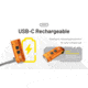 Nitecore TIP3 Rechargeable Keychain Lithium Ion 720 Lumens LED Flashlight, Orange, 6952506409754