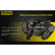 Nitecore NTH10 Rigid Flashlight Adjustable Holster, 1 inch Diameter, Black, 6952506493487
