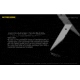 Nitecore NTK10 Titanium Utility Knife, Silver, 6952506492695