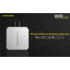 Nitecore UA42Q 2-Port Quick Charge USB 2.0 &amp; 3.0 Adapter, Silver, 6952506493067