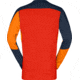Norrona Falketind Equaliser Merino Round Neck Shirt - Mens, Orange Popsicle/Indigo Night, Small, 7042698472120