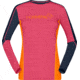 Norrona Falketind Equaliser Merino Round Neck Shirt - Womens, Honeysuckle/Indigo Night, Small, 7042698472625