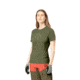Norrona Fjora Wool T-Shirt - Womens, Olive Night, Medium, 2225-21-3301-M