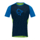 Norrona Fjr Wool T-Shirt - Mens, Indigo Night/Foliage, Medium, 7042698425553