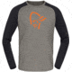 Norrona PureUll Norrona Long Sleeve - Mens, Castor Grey/Caviar Black Melange, 2XL, 5262-21 8704 XXL