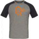 Norrona PureUll Norrona T-Shirt - Mens, Castor Grey/Caviar Black Melange, Small, 5261-21 8704 S