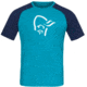 Norrona PureUll Norrona T-Shirt - Mens, Hawaiian Surf/Indigo Night, Small, 5261-21 6609 S