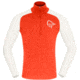 Norrona PureUll Norrona Zip Neck Shirt - Mens, Arednalin Red/Snowdrop, Medium, 5270-21 5643 M