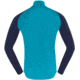 Norrona PureUll Norrona Zip Neck Shirt - Mens, Hawaiian Surf/Indigo Night, Large, 5270-21 6609 L