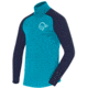 Norrona PureUll Norrona Zip Neck Shirt - Mens, Hawaiian Surf/Indigo Night, Large, 5270-21 6609 L