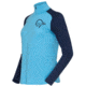 Norrona PureUll Norrona Zip Neck Shirt - Womens, Aquarius/Indigo Night, Extra Large, 5271-21 2374 XL