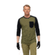 Norrona Skibotn Wool 3/4 T-Shirt - Mens, Olive Drab, Extra Large, 7042698392909