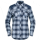 Norrona Svalbard Flannel Shirt - Womens, Blue Fog/Indigo Night, Large, 2401-23 6626 L