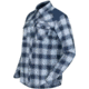 Norrona Svalbard Flannel Shirt - Womens, Blue Fog/Indigo Night, Large, 2401-23 6626 L