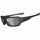 Oakley SI Fives Squared Sunglasses, Matte Black Frame, Polarized Grey Lens OO9238-11