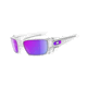 Oakley Fuel Cell Sunglasses - Polished Clear Frame w/ Violet Iridium Lenses OO9096-04
