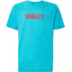 Oakley Logo Stars Short Sleeve Tee - Mens, Wave Blue, Extra Large, FOA400068-6W6-XL