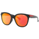 Oakley Low Key OO9433 Sunglasses - Women's, Matte Black, Prizm Ruby, 54, OO9433-943320-54