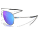 Oakley OO4147 Contrail Sunglasses - Mens, Satin Chrome Frame, Prizm Sapphire Lens, 57, OO4147-414703-57
