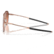 Oakley OO4147 Contrail Sunglasses - Mens, Satin Rose Gold Frame, Prizm Brown Gradient Lens, 57, OO4147-414705-57