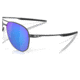 Oakley OO6050 Contrail TI Sunglasses - Men's, Satin Light Steel Frame, Prizm Sapphire Polarized Lens, 57, OO6050-605004-57
