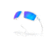 Oakley OO9129 Cables Sunglasses - Mens, Polished Clear Frame, Prizm Sapphire Polarized Lens, 63, OO9129-912905-63