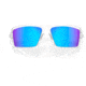 Oakley OO9129 Cables Sunglasses - Mens, Polished Clear Frame, Prizm Sapphire Polarized Lens, 63, OO9129-912905-63