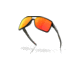 Oakley OO9147 Castel Sunglasses - Mens, Matte Grey Smoke Frame, Prizm Ruby Lens, 63, OO9147-914705-63