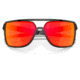 Oakley OO9147 Castel Sunglasses - Mens, Matte Grey Smoke Frame, Prizm Ruby Lens, 63, OO9147-914705-63