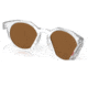 Oakley OO9464A HSTN A Sunglasses - Mens, Matte Clear Frame, Prizm Violet Lens, Asian Fit, 52, OO9464A-946402-52