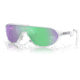 Oakley OO9467A CMDN A Sunglasses - Mens, Matte Clear Frame, Prizm Road Jade Lens, Asian Fit, 33, OO9467A-946703-33