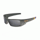 Oakley SI Gascan Sunglasses,Matte Black Frame,Rectangle Black Iridium Lens OO9014-01