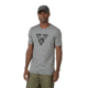 Oakley SI O-Skull Cross Short Sleeve Tee - Mens, Athletic Heather Grey, Extra Large, 456237-24G-XL