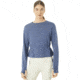 Oakley Luxe Crewneck Fleece - Womens, Blue Indigo, Extra Large, 561326-68D-XL