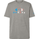 Oakley SI Splatter T-Shirts - Mens, Athletic Heather Grey, Large, FOA404138-24G-L