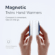 Ocoopa UT3 Liteplus Magnetic Rechargeable Hand Warmers, Blue on White, UT3053-BU-WH-Plus