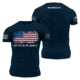 OpticsPlanet Exclusive Grunt Style American Flag T-Shirt Mens, Navy, Extra Large, 3001-Navy-XL