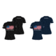 OpticsPlanet Women's Exclusive Grunt Style American Flag T-Shirt, Black, Navy
