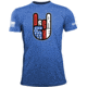 Oscar Mike America Rocks Tee - Mens T-Shirts, Vintage Blue, L, M-OM-HTRBLU-01-0173-L