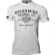Oscar Mike Built With Pride T-Shirt - Mens, White, L, M-OM-WHITE-01-0237-L