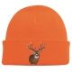 Outdoor Cap Knit Watch Cap, Blaze Orange w/Deer One Size, KW03DH