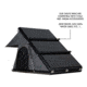 Overland Vehicle Systems Mamba 3 Clamshell Aluminum Roof Top Tent -Black Shell &amp; Grey Body, Black/Grey, 18099901