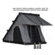 Overland Vehicle Systems Mamba 3 Clamshell Aluminum Roof Top Tent -Black Shell &amp; Grey Body, Black/Grey, 18099901