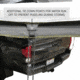 Overland Vehicle Systems Nomadic 180 Awning w/ Bracket Kit and Extended Poles For Mid to High Roof Line Vans, Dark Gray, 19609908